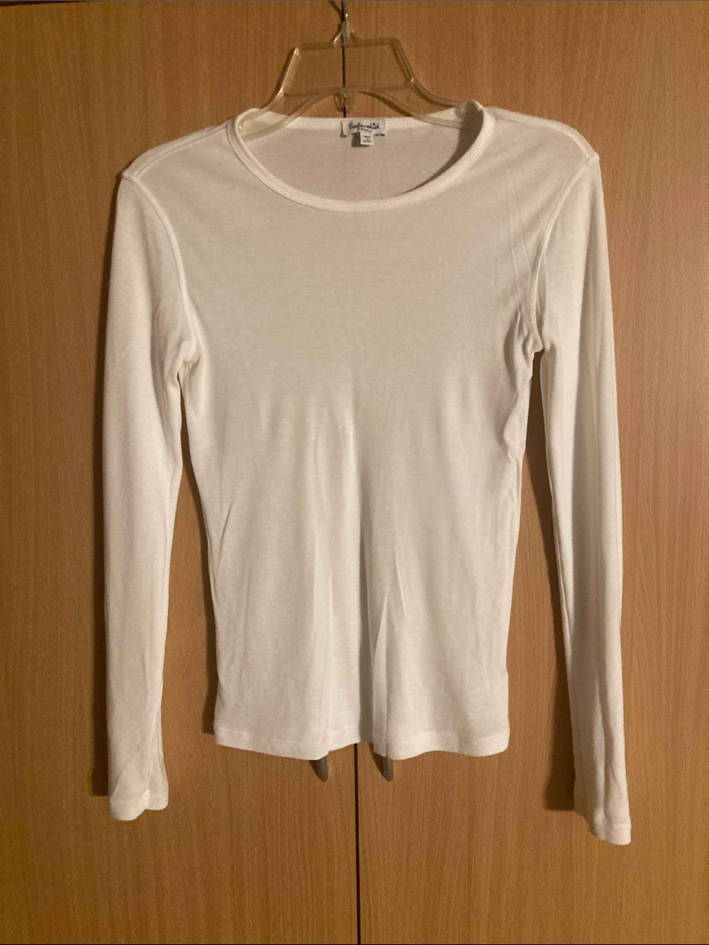 Splendid White Long Sleeve Tee (Top)